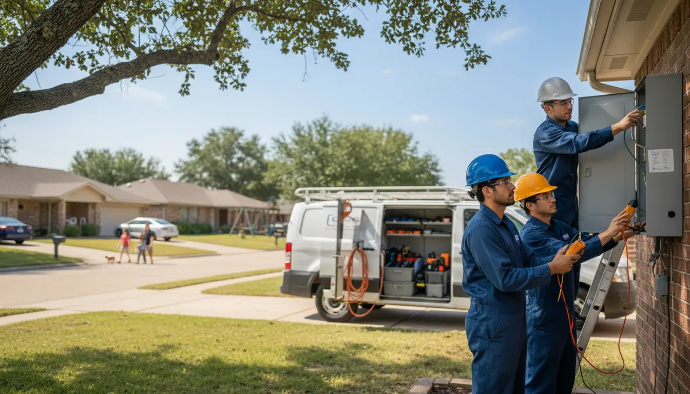 Certified electrician providing emergency electrical services in La Fayette, GA